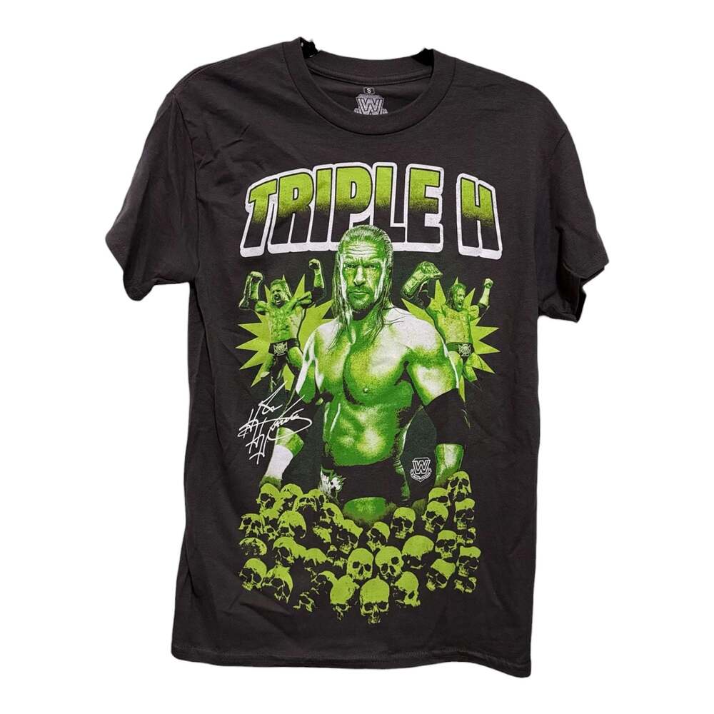 Size Small WWE Legends ‘Triple H The Game’ Gray Graphic T-Shirt - Picture 2 of 3